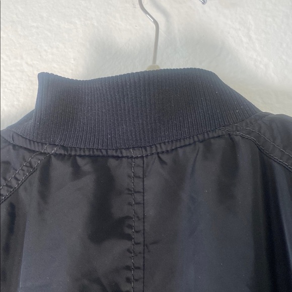 Old Navy Black Bomber Jacket with Gold Zipper Size XL - Picture 10 of 14